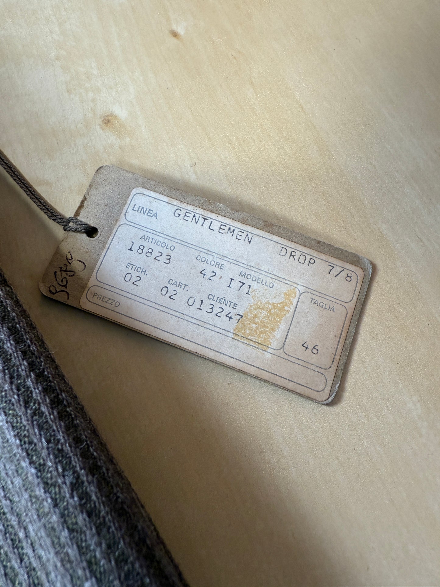 Pantaloni anni ‘80 in lana a coste (NOS) - tg. 44