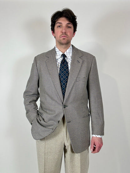 Giacca Hilton anni ‘80 100% cashmere pied-de-poule - tg. 50