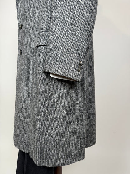Cappotto anni ‘60/‘70 tweed spigato/chevron - tg. 52-54
