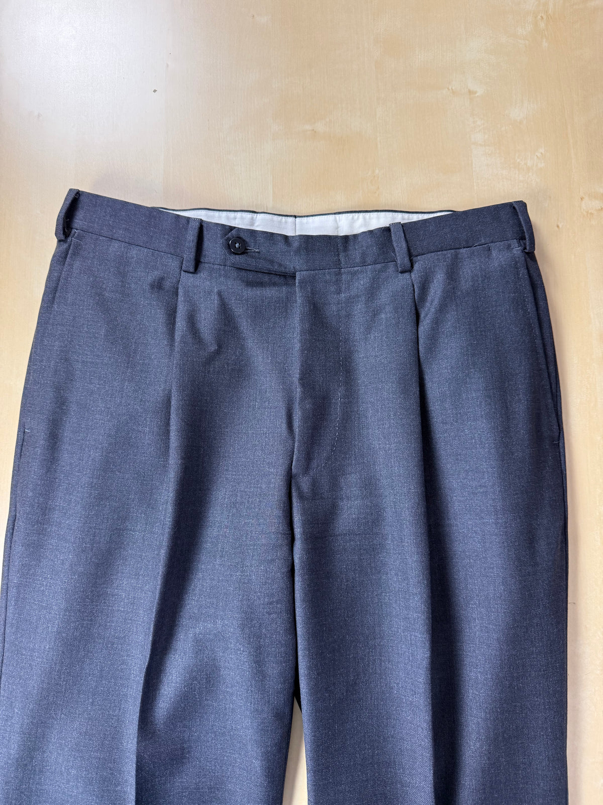 Pantaloni Burberry flanella pettinata antracite - tg. 50