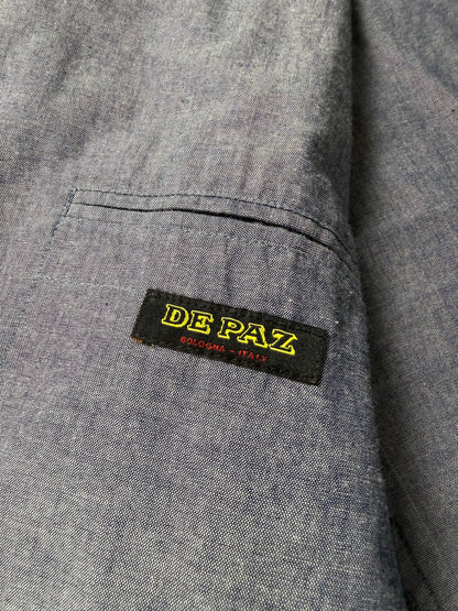 Giacca estiva De Paz in cotone chambray - tg. 58