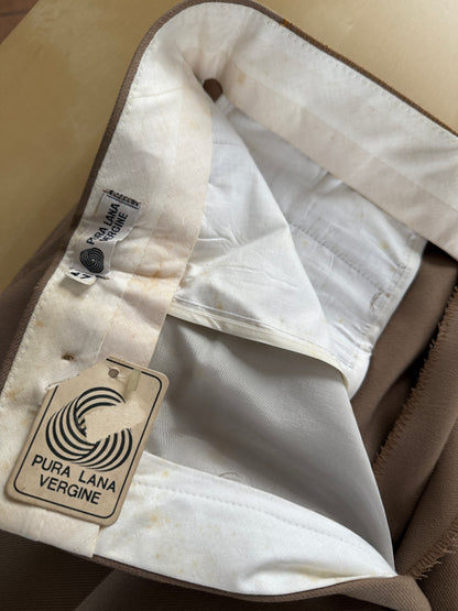 Pantaloni anni ‘70 cavalry twill beige (NOS) - tg. 50/52