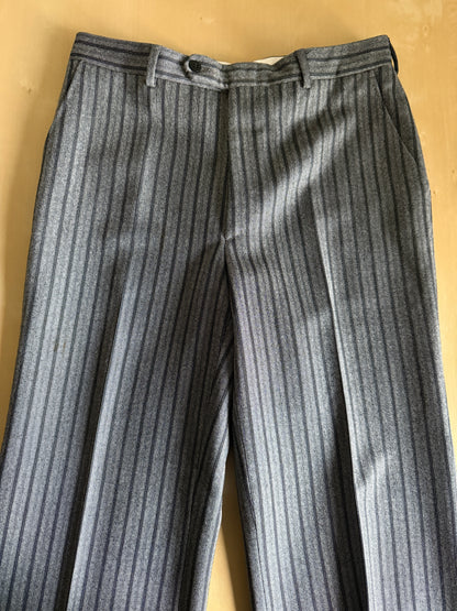 Pantalone anni ‘70 grigio a righe (morning dress) - tg. 44/46