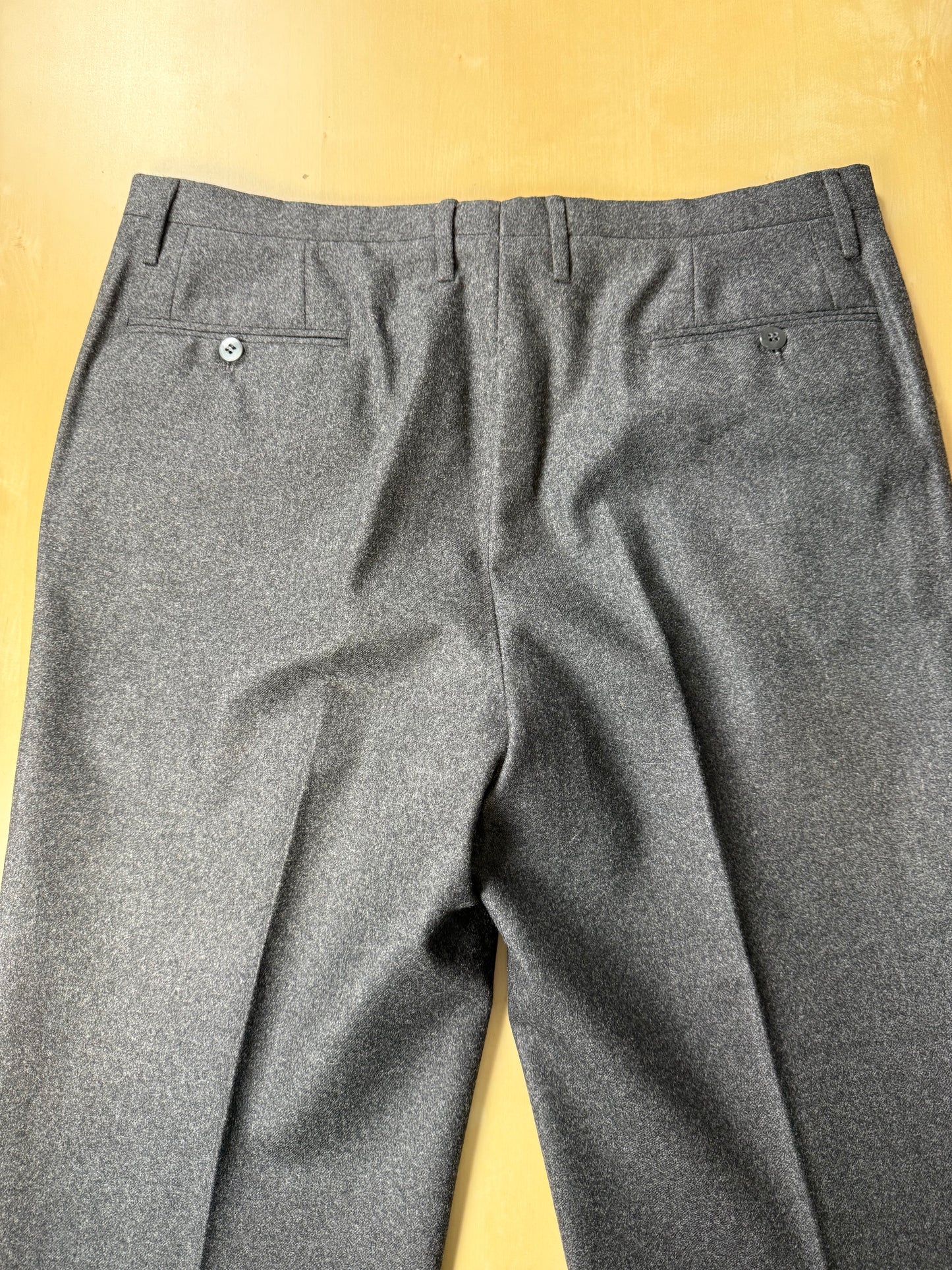 Pantaloni sartoriali anni ‘70/‘80 flanella grigia - tg. 52