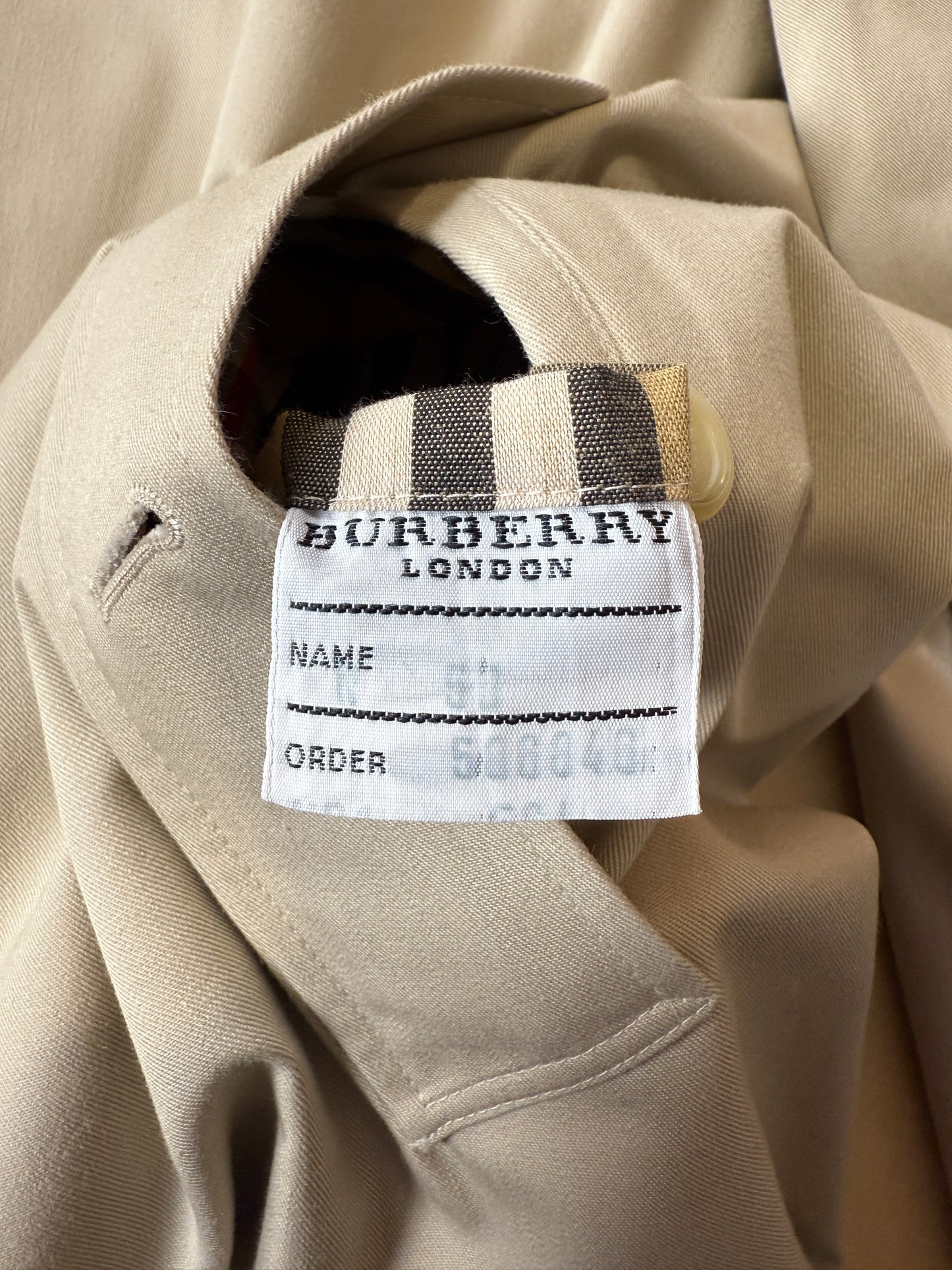 Soprabito impermeabile Burberry monopetto (nuovo) - tg. 50