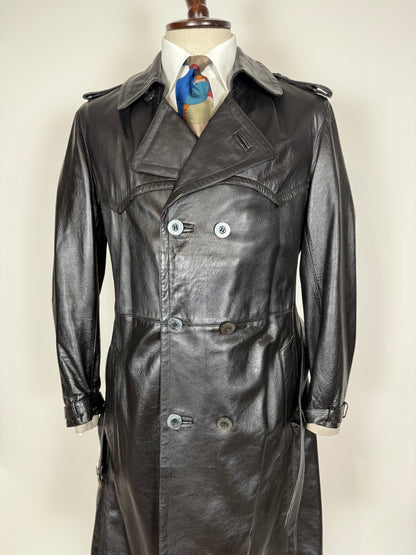 Trench anni ‘70 in pelle - tg. 44/46