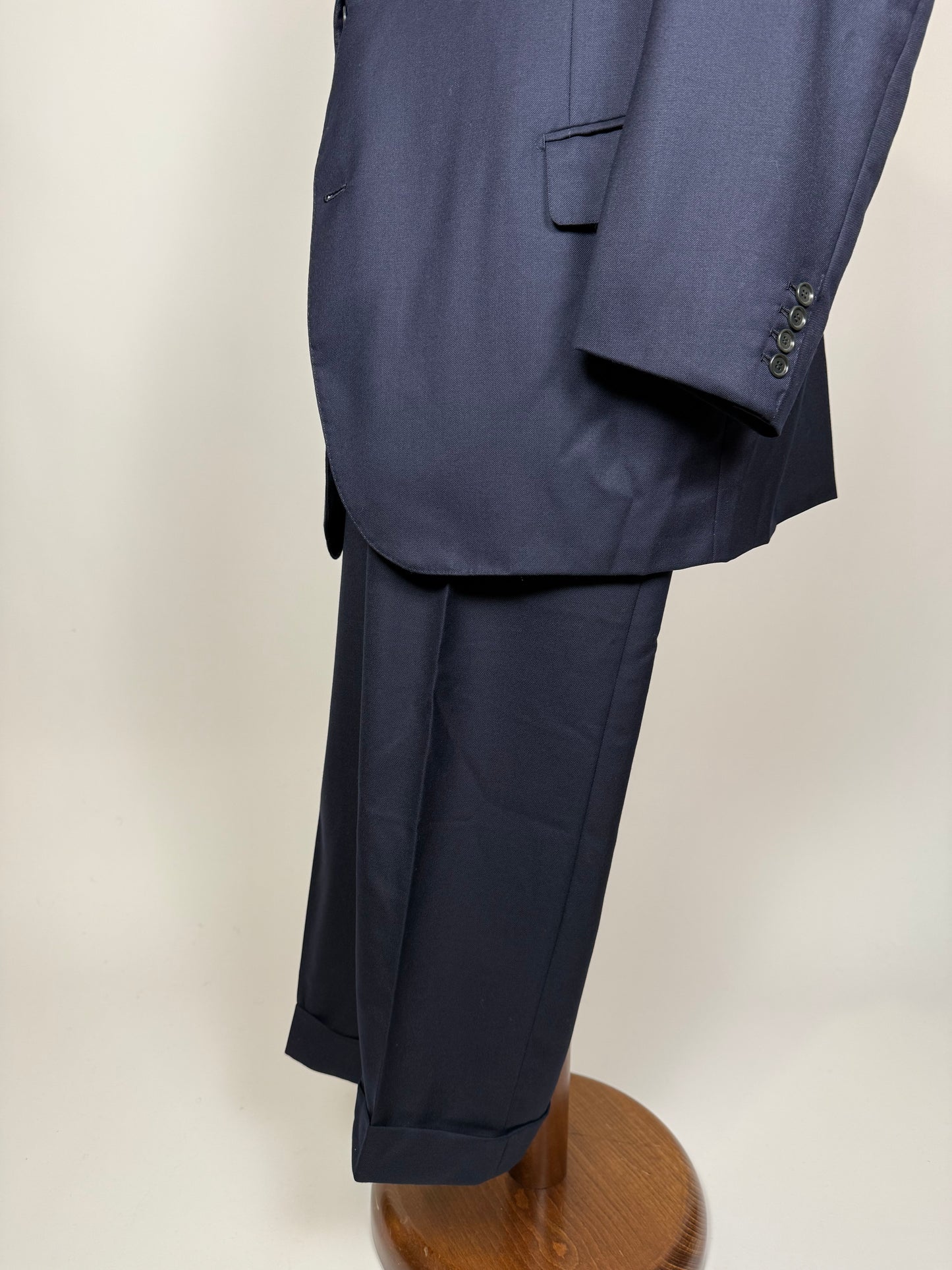 Completo sartoriale anni ‘80 flanella lana e cashmere - tg. 62