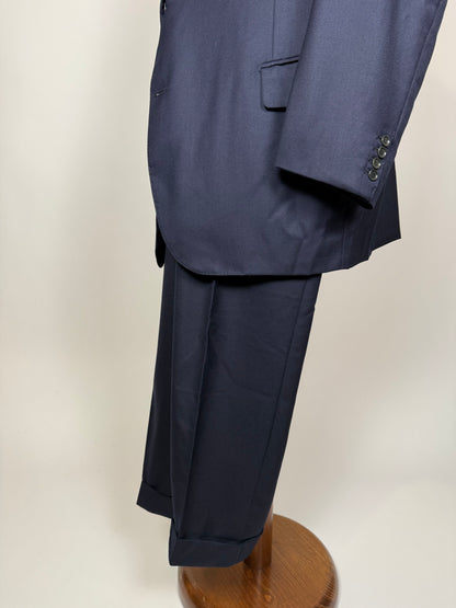 Completo sartoriale anni ‘80 flanella lana e cashmere - tg. 62