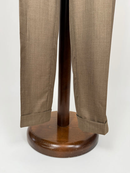 Pantaloni Rota fresco lana marrone tabacco - tg. 50