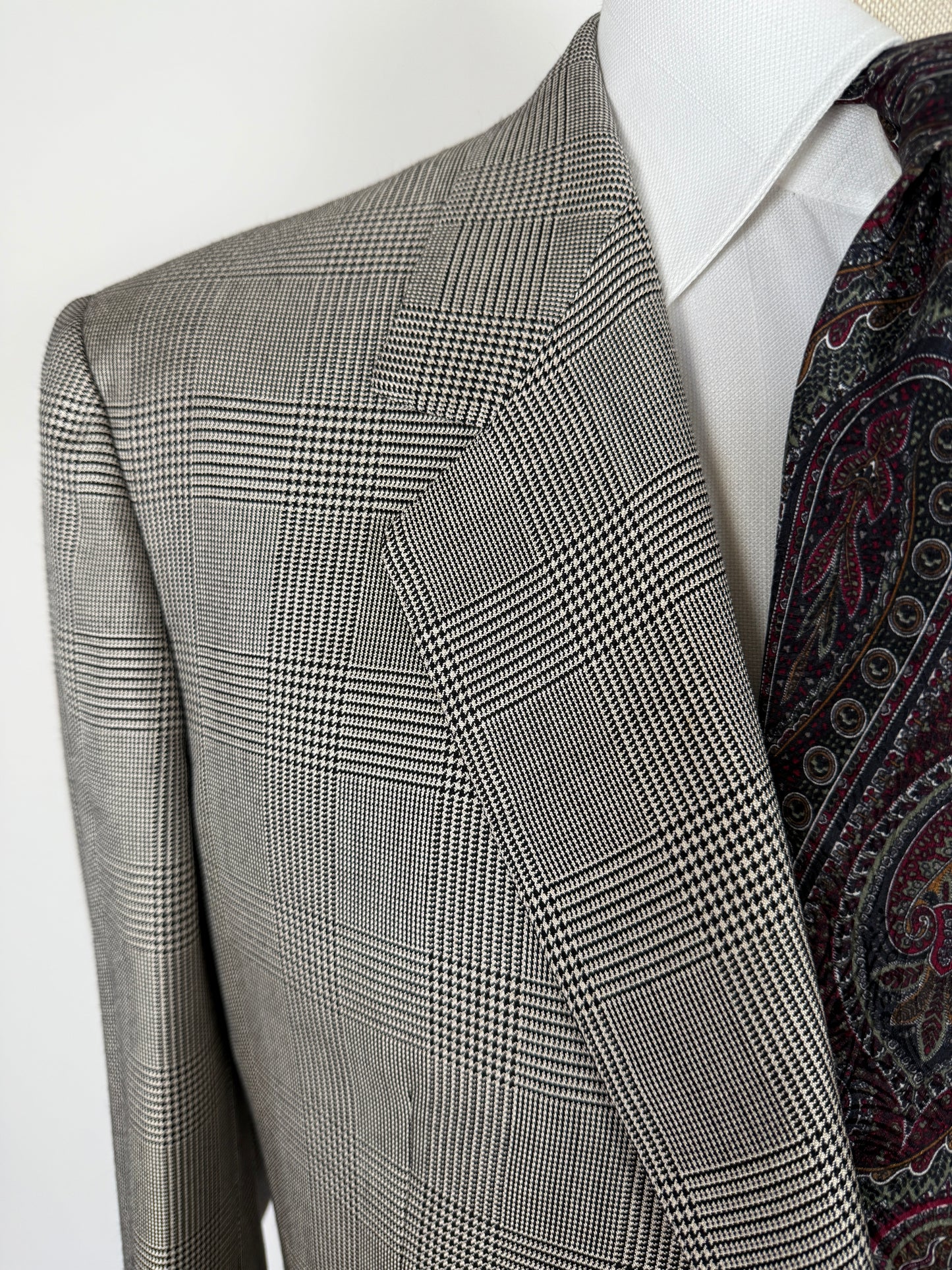 Giacca Brioni principe di Galles lana e seta - tg. 56