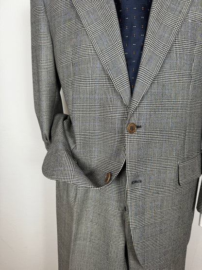 Completo anni ‘80 in flanella principe di Galles - tg. 50