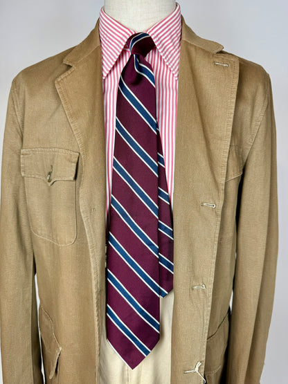 Cravatta Brooks Brothers bordeaux righe