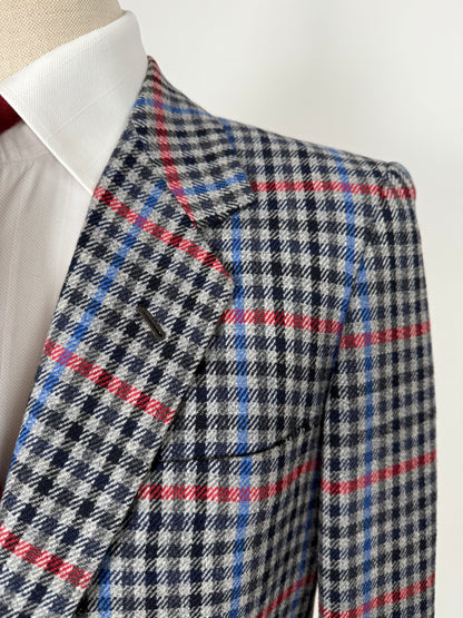 Giacca sartoriale anni ‘80/‘90 a quadri - tg. 48/50