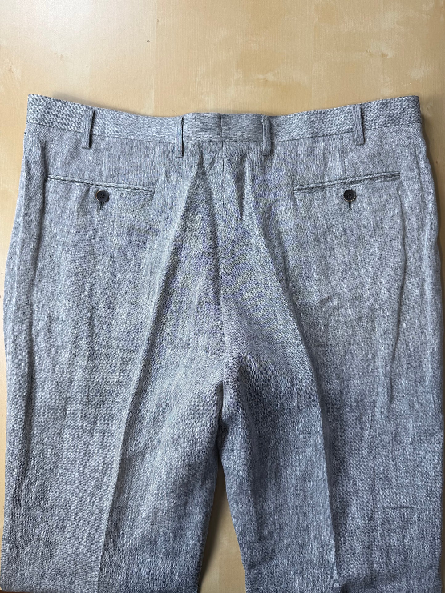 Completo in lino grigio chiaro (nuovo) - tg. 54/56