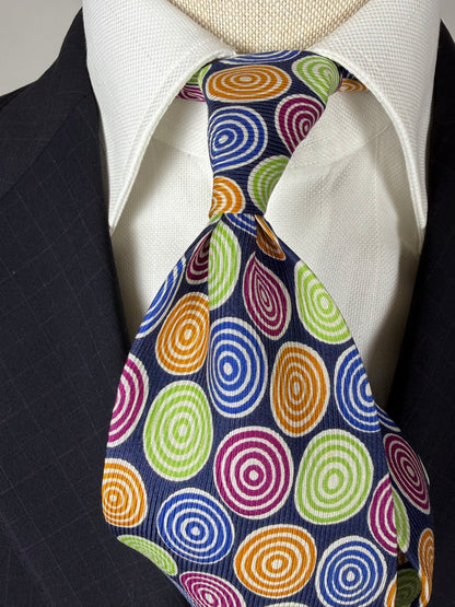 Cravatta Missoni vintage cerchi concentrici