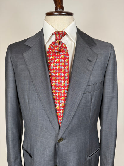 Giacca sartoriale fresco lana antracite finestrata - tg. 48