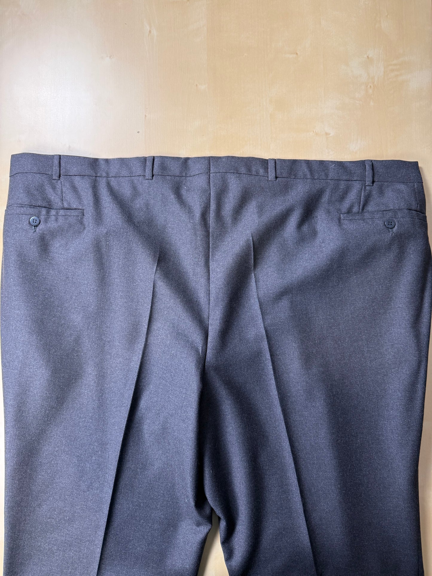 Completo sartoriale flanella inglese grigio antracite - tg. 62 corta drop 0