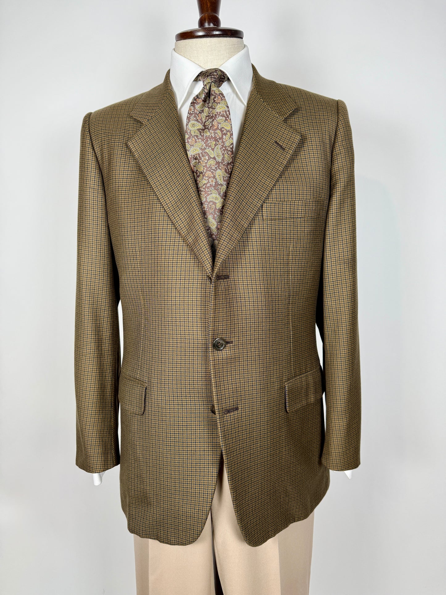 Giacca Burberrys in puro cashmere pettinato pied-de-poule - tg. 50/52