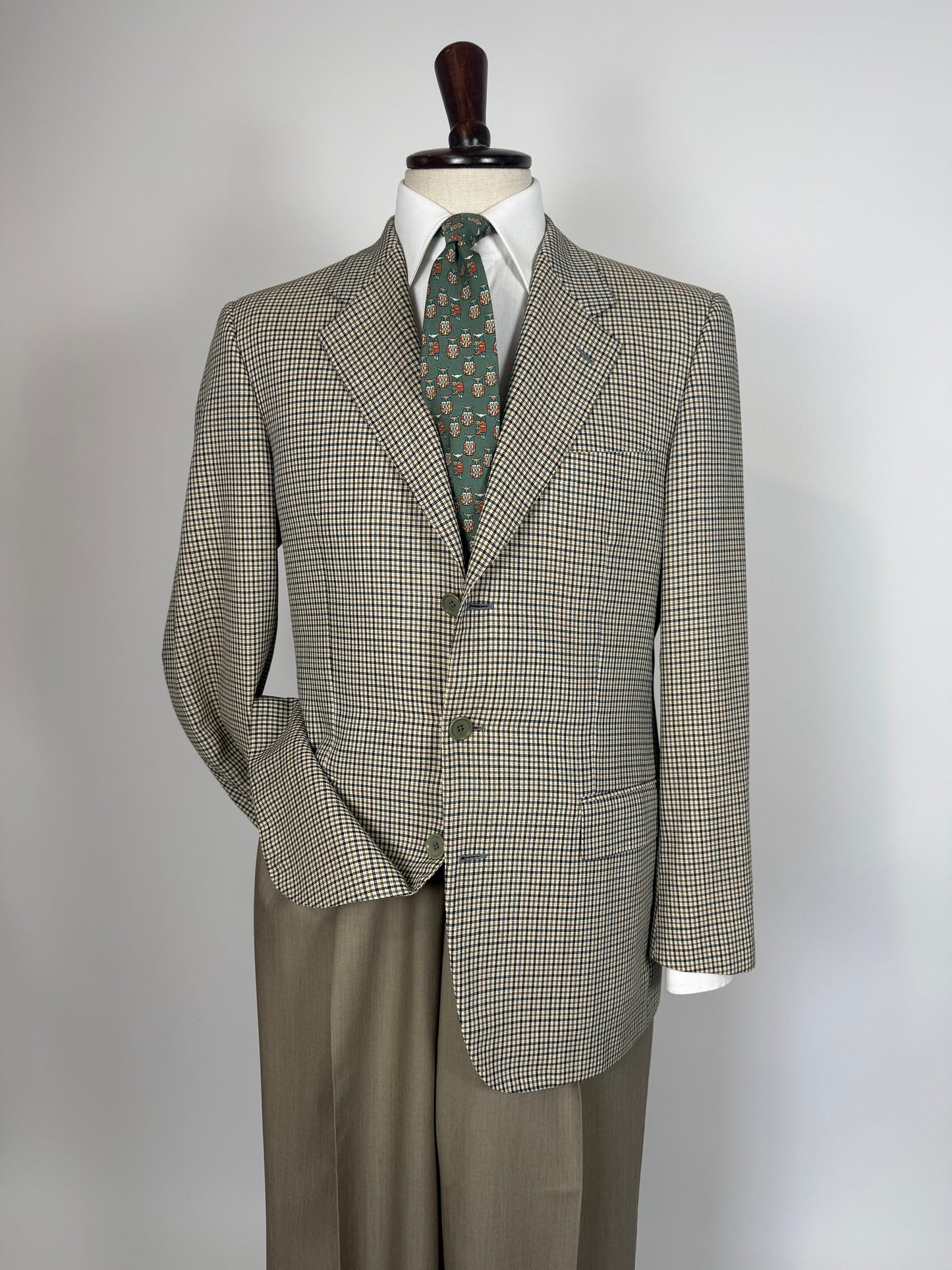 Giacca estiva Pierre Cardin anni '90 super twist quadretti - tg. 50