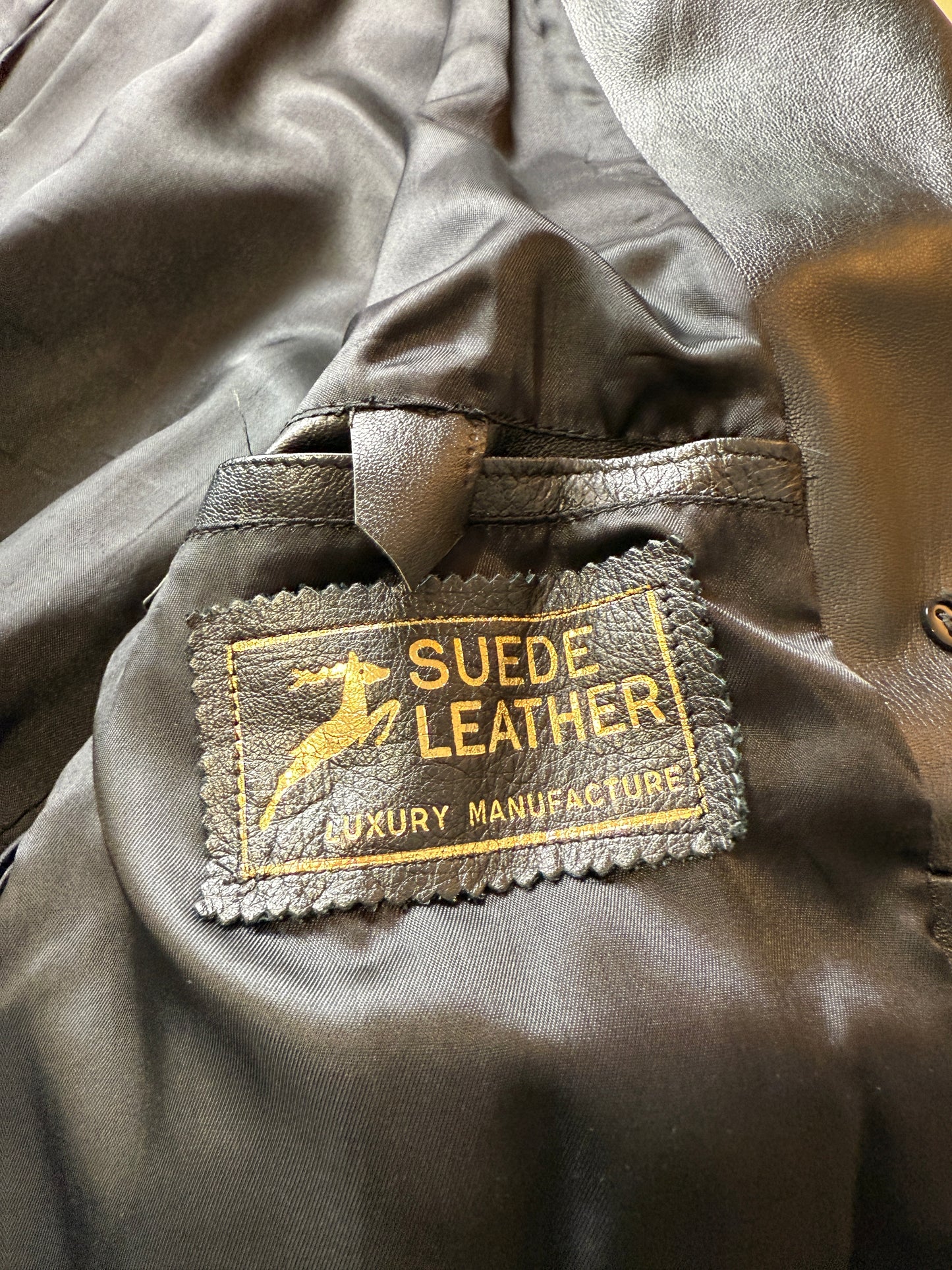 Trench anni ‘70 in pelle - tg. 44/46