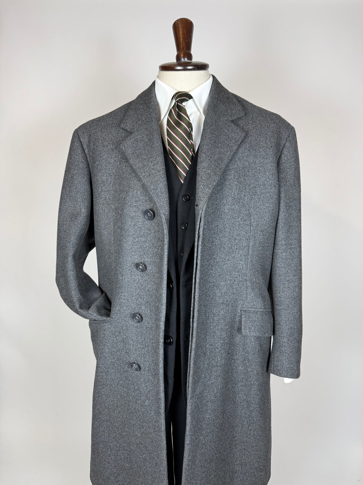Cappotto sartoriale grigio anni '60 - tg. 46-48
