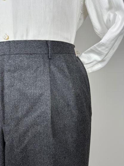 Pantaloni sartoriali flanella antracite - tg. 54/56