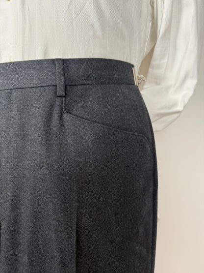 Completo Missoni anni ‘90 in flanella grigio antracite - tg. 48/50