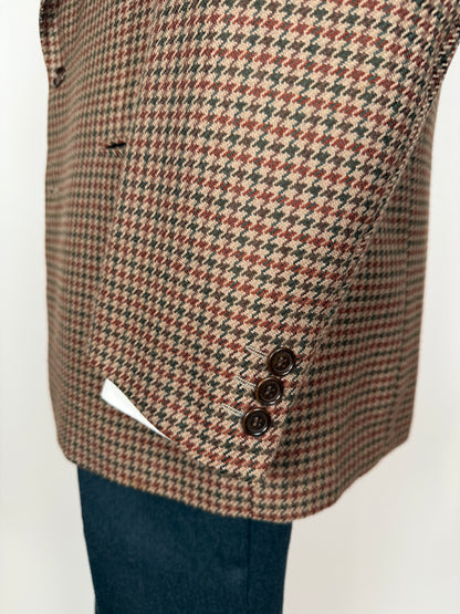 Giacca anni ‘80 pied-de-poule in lana e cashmere - tg. 52