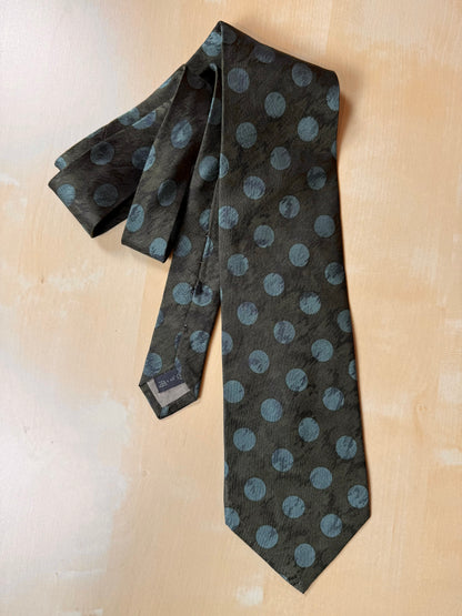 Cravatta Ermenegildo Zegna pois verde jacquard
