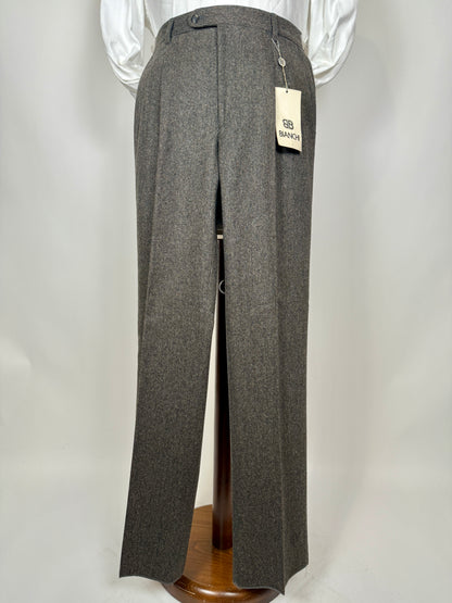 Pantaloni in tweed spinato donegal cachi/marrone (NOS) - tg. 46