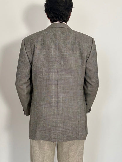 Giacca Yves Saint Laurent anni ‘90 principe di Galles bottoni madreperla - tg. 50