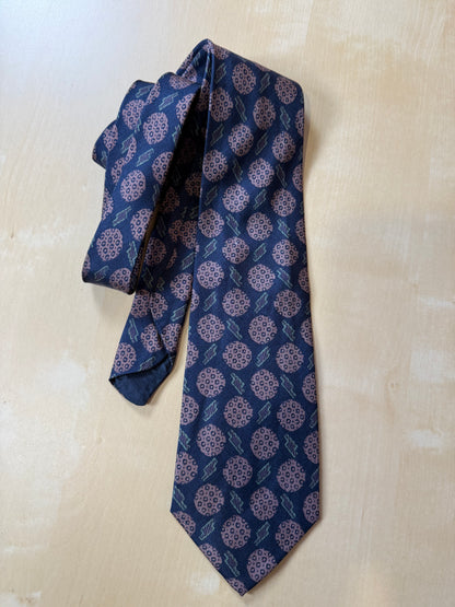 Cravatta vintage fantasia astratta