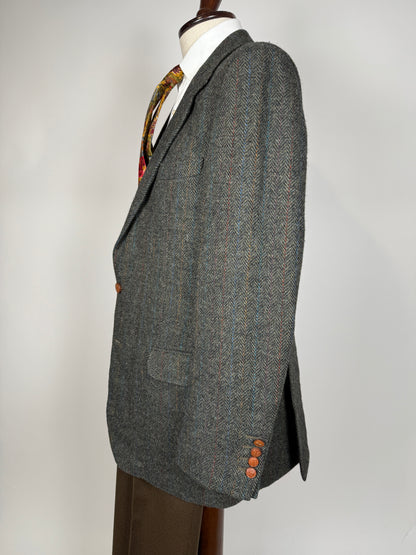 Giacca Daks shetland tweed spigato - tg. 52/54