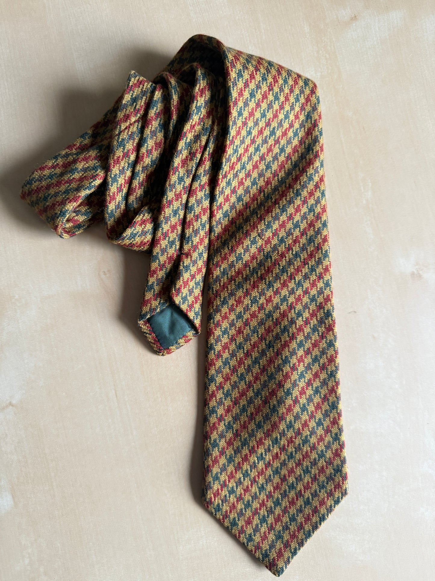 Cravatta in tweed pied-de-poule