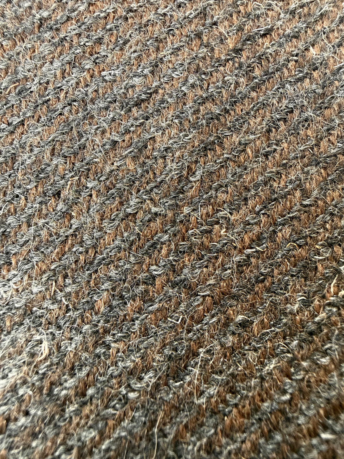 Giacca Corneliani anni '70/'80 tweed marrone tabacco - tg. 46/48