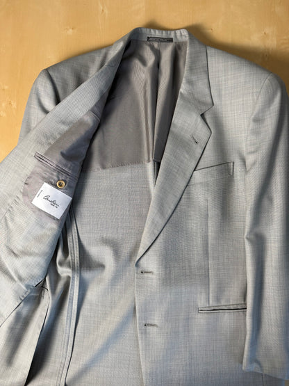 Completo estivo Corneliani anni '80 fresco lana azzurro polvere - tg. 50 drop 7