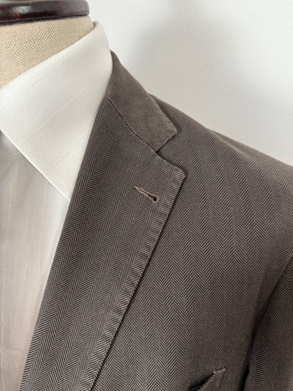 Giacca Tagliatore in cotone herringbone sfoderata - tg. 50