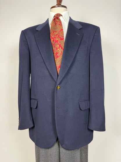 Blazer navy anni ‘80 in panno di lana - tg. 56