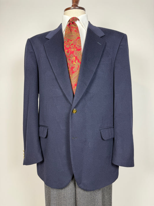 Blazer navy anni ‘80 in panno di lana - tg. 56