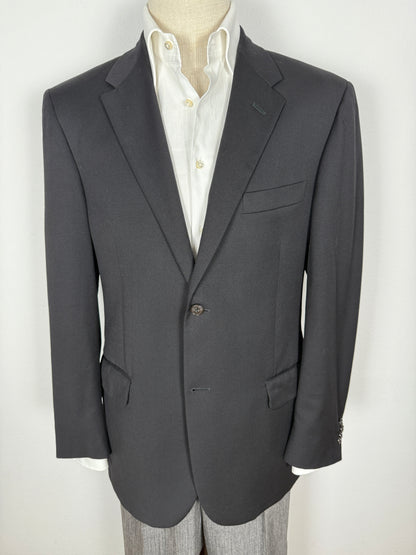 Giacca Corneliani in twill di lana nero - tg. 50/52