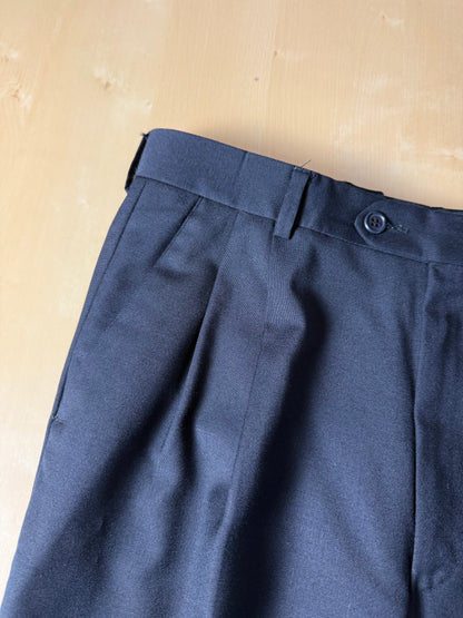 Pantaloni anni ‘80 fresco lana blu notte - tg. 48
