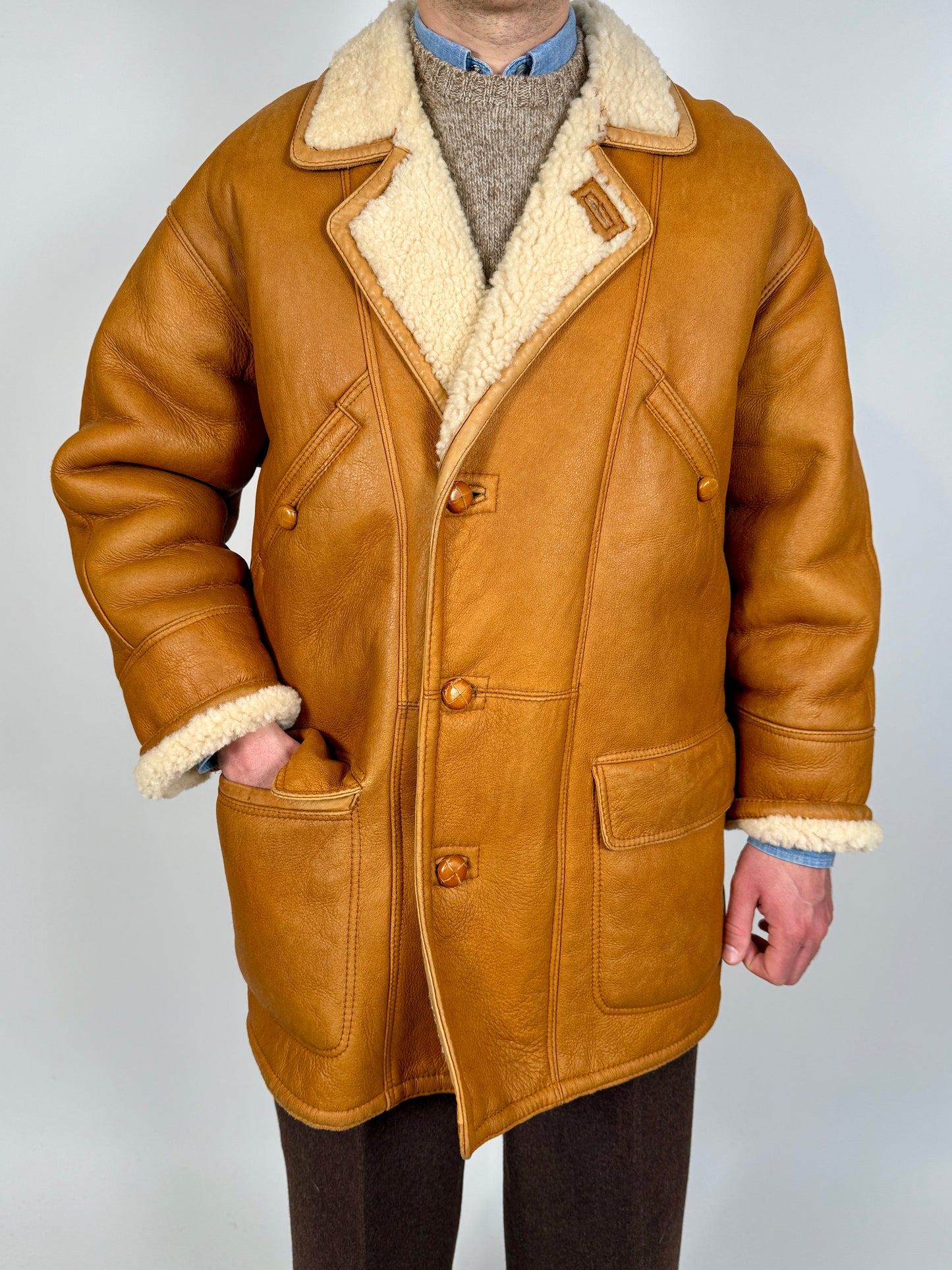 Montone shearling anni ‘70/‘80 - tg. L (50-52)