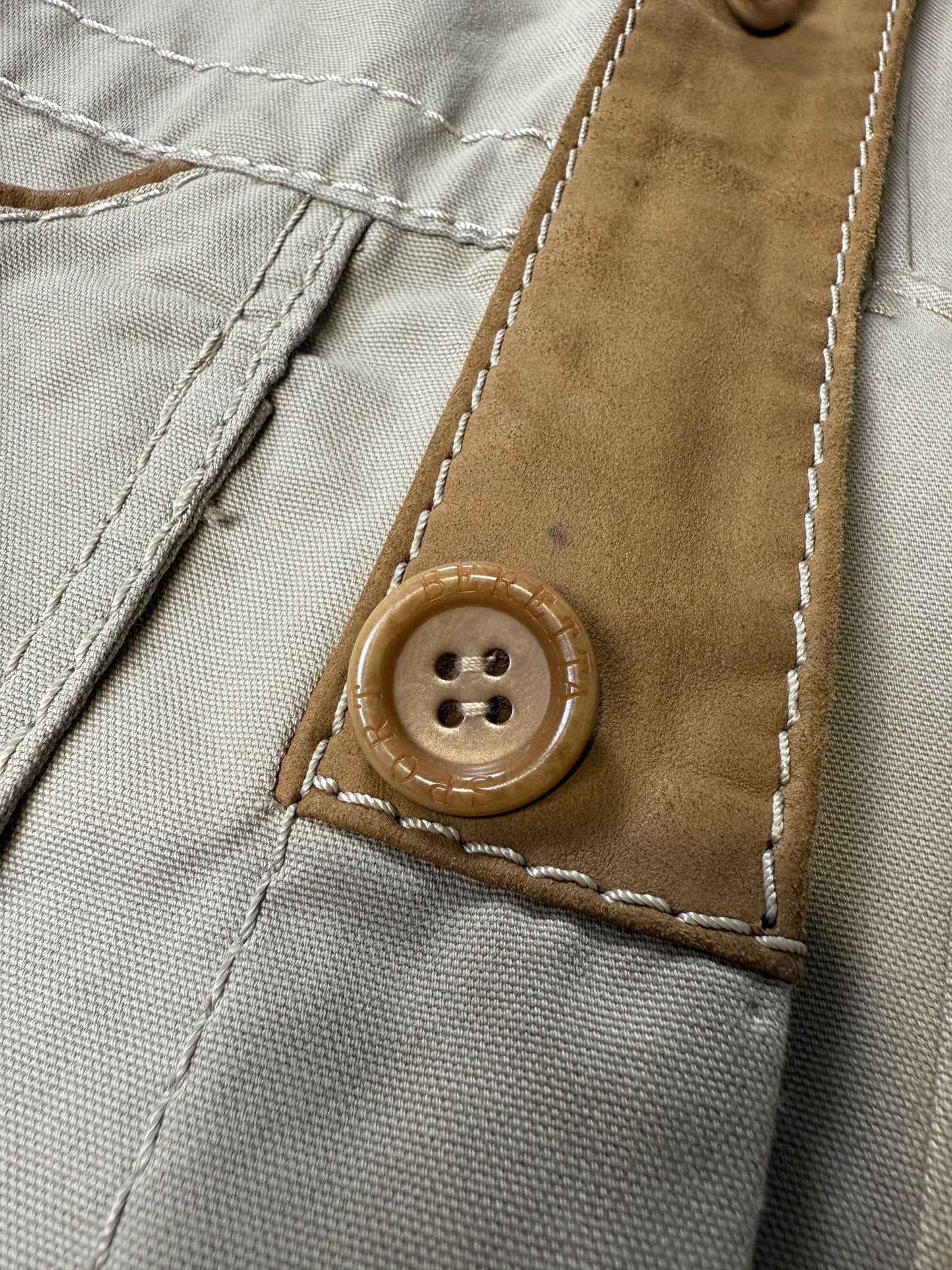 Giacca da caccia sahariana Beretta con inserti in pelle - tg. 50