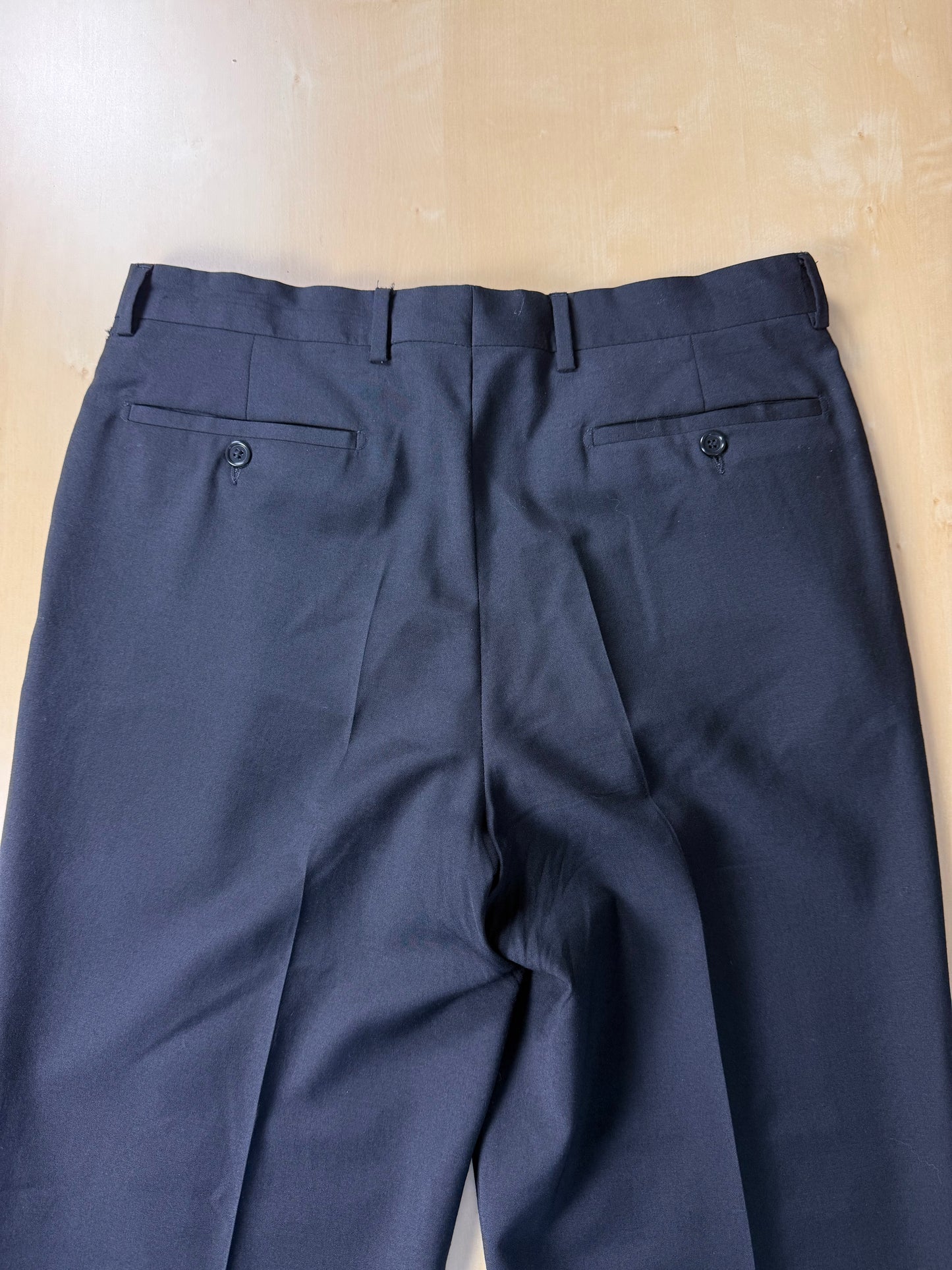 Pantaloni fresco lana blu notte - tg. 48/50