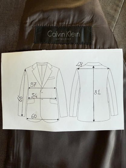 Giacca Calvin Klein in puro cotone color bronzo - tg. 52/54