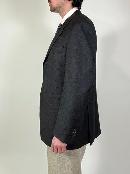 Giacca Caruso grisaglia cardata tessuto Loro Piana Zelander - tg. 54