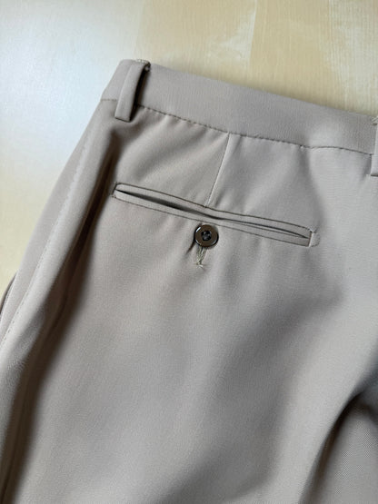 Completo anni ‘70 twill pettinato beige - tg. 46/48