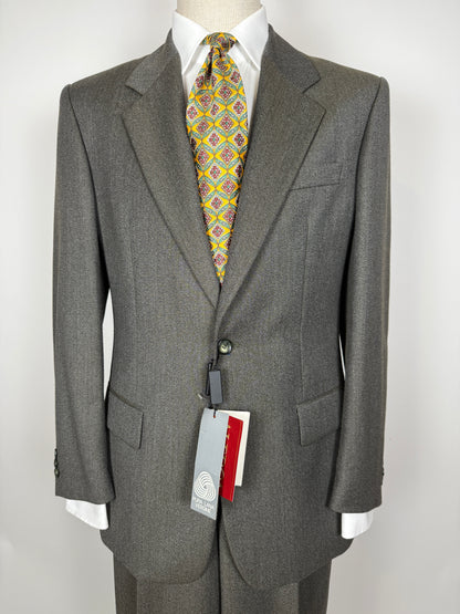 Completo anni ‘80 in covert verde/cachi (NOS) - tg. 48