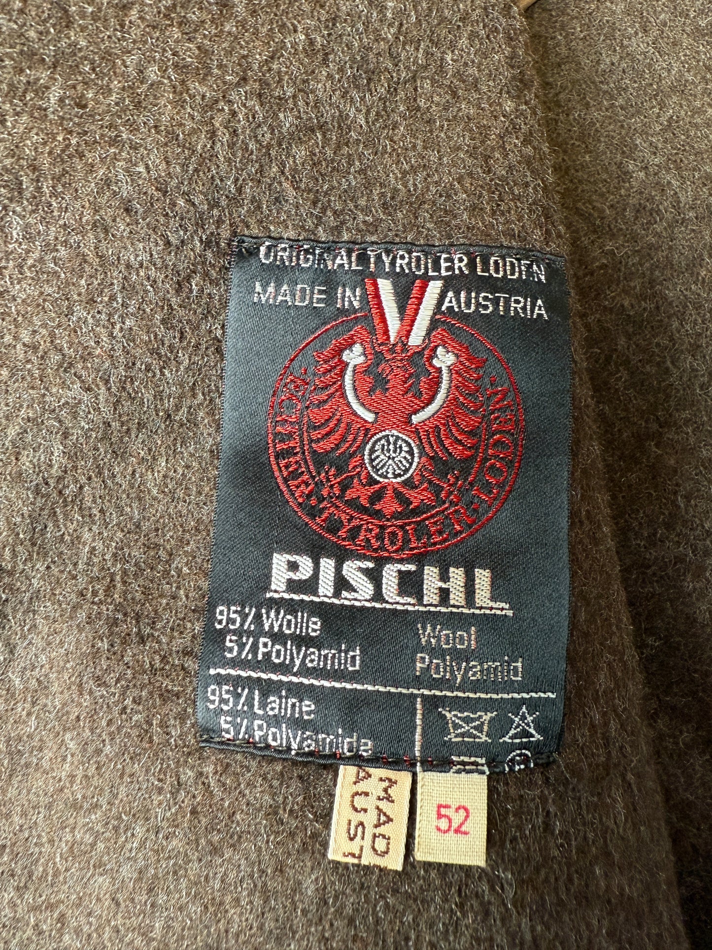 Loden originale austriaco colore marrone - tg. 48-52