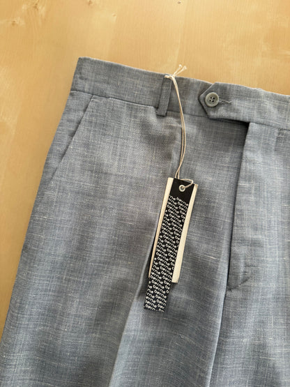 Pantaloni misto lino-ramia anni '80 (NOS) - tg. 48